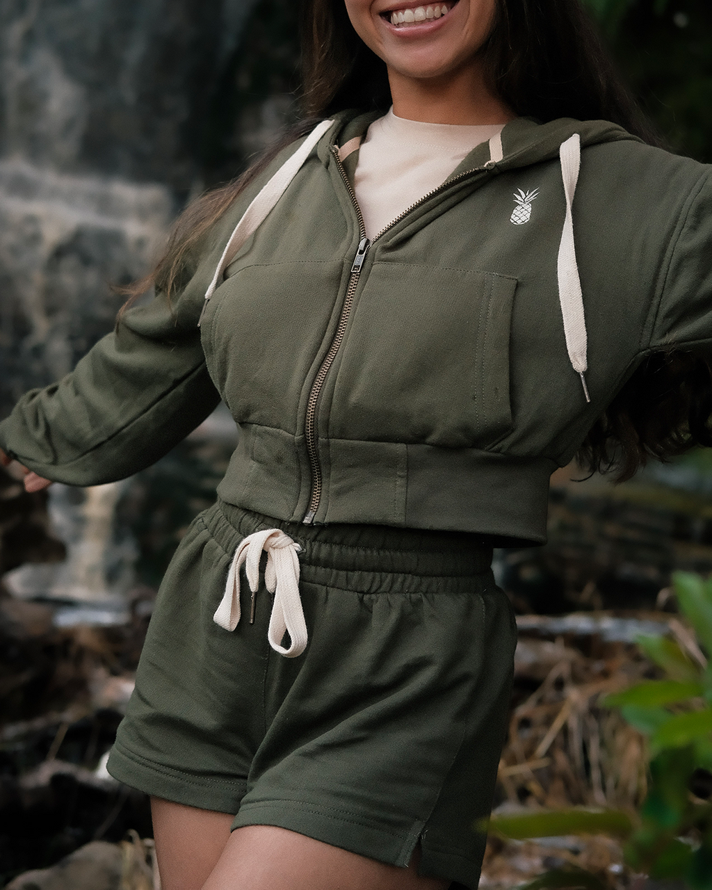 Women's Olive Shorts