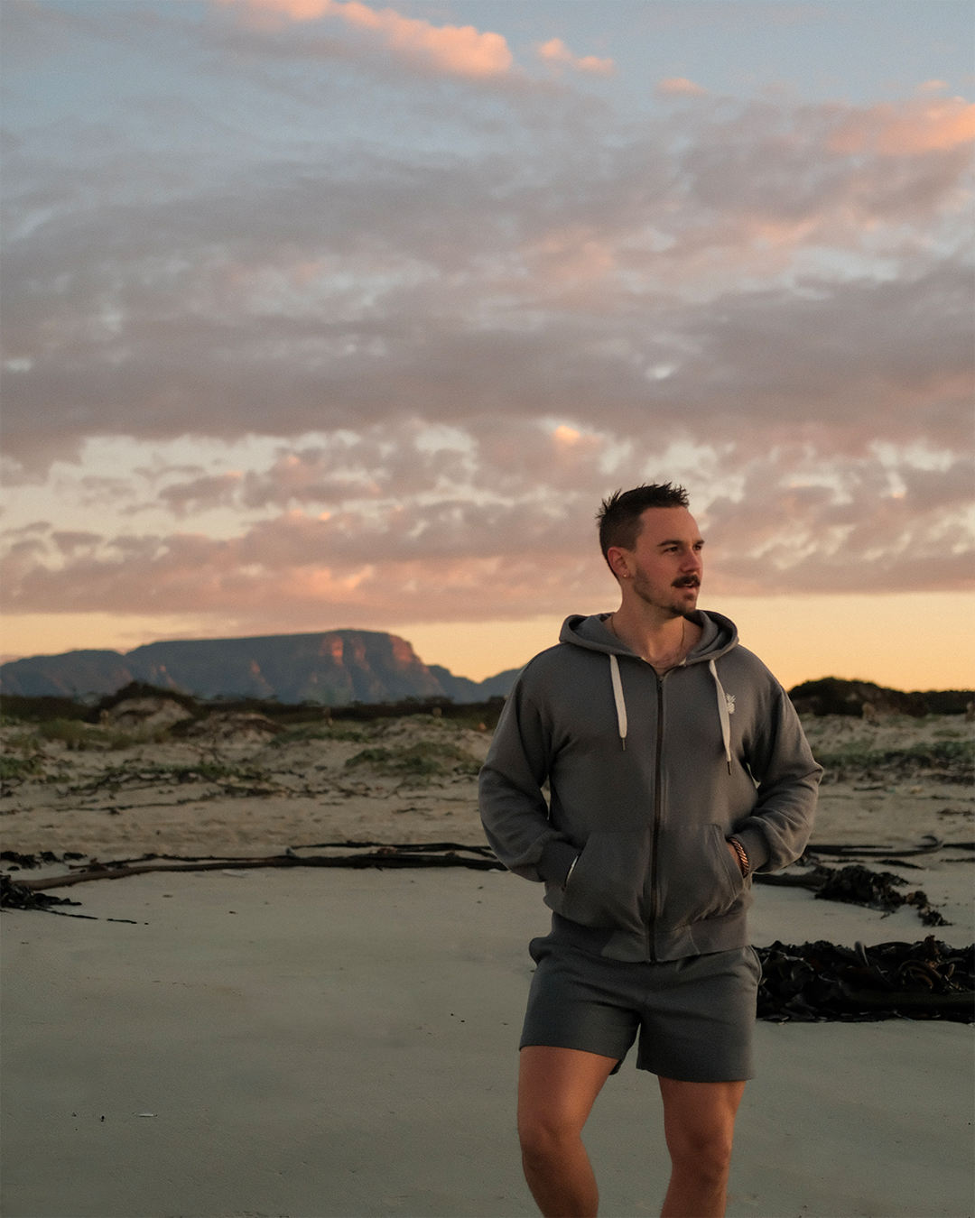 Men's Dove Grey Shorts
